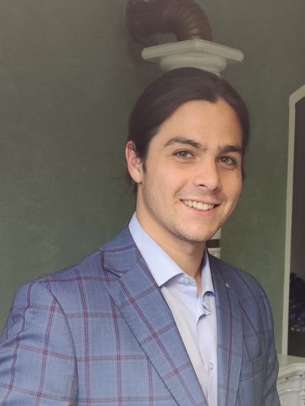 Athlete on a tennis court